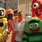 attends Yo Gabba Gabba! helping to build a home for Habitat for Humanity on August 12, 2010 in Lynwood, California.